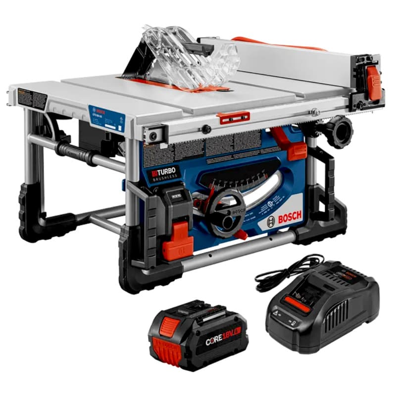 Bosch 8-1/4" Portable Table Saw 18 V Cordless, 8 Ah Battery Included, GTS18V-08N14