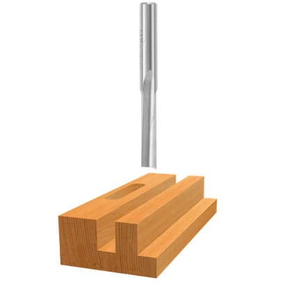 Straight Router Bits, 1/8" Dia