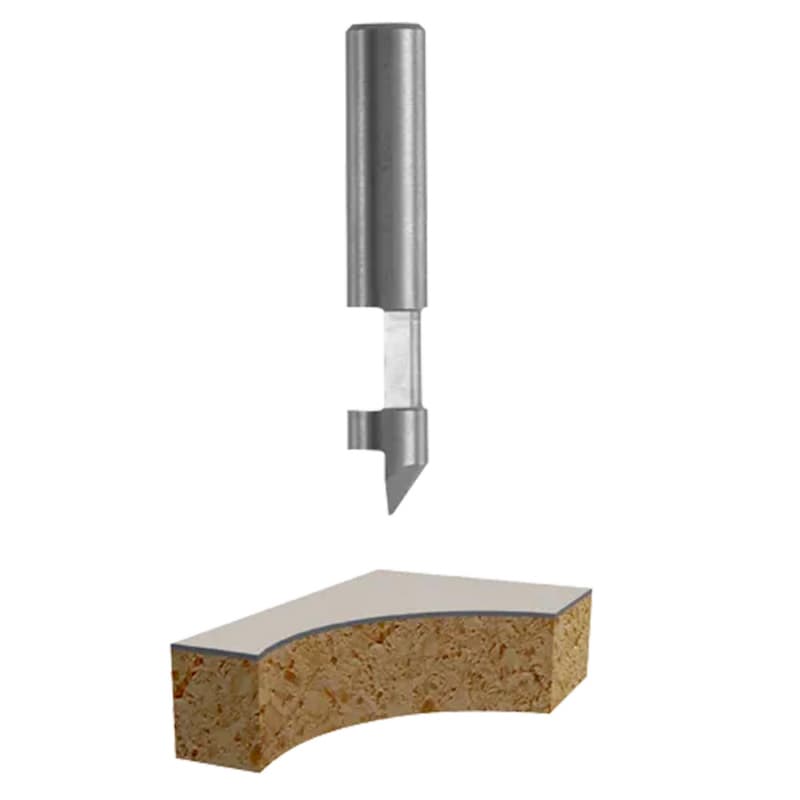 Hole and Flush Cut Trimmer, 1/4" Shank