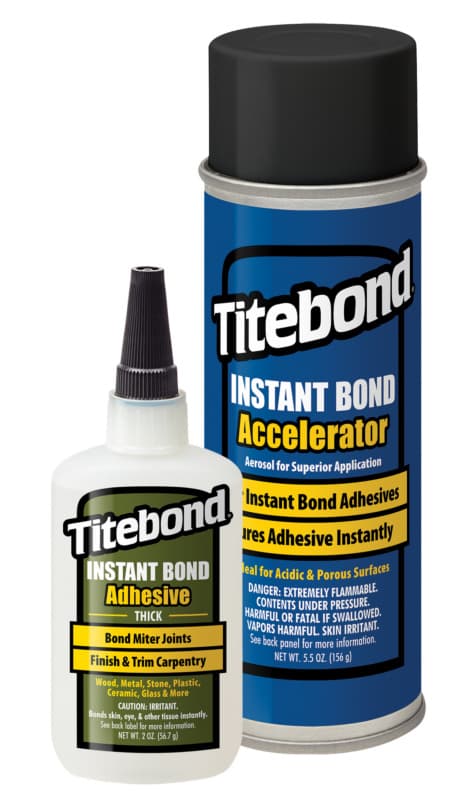 Titebond Instant Bond Value Pack, Adhesive and Accelerator, Clear
