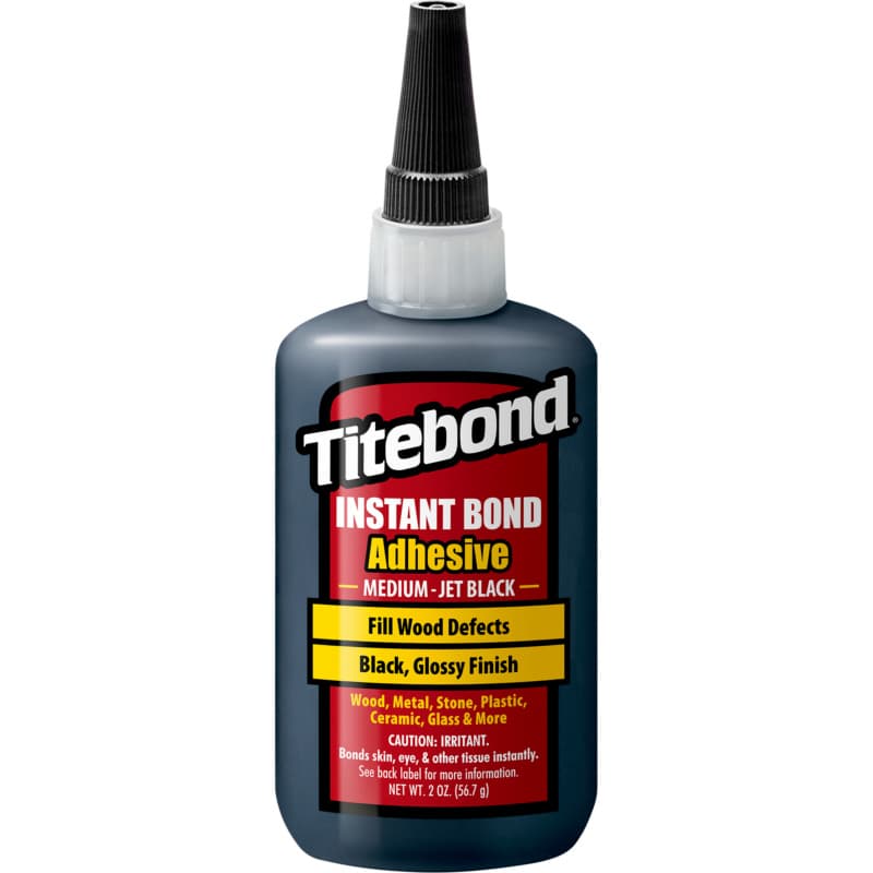 Titebond Instant Bond Activator Wood Glue, Jet Black, 2 oz Bottle
