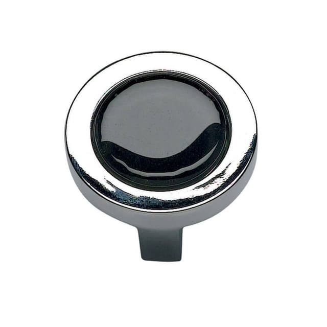 Top Knobs Spa Series 1-1/4" (32 mm) Diameter Polished ChromeKnob, - 229-BLK-CH