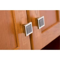 Top Knobs Spa Series 1-3/8 in (35 mm) L x 1-3/8 in (35 mm) W Polished Chrome Knob, - 230-BLK-CH