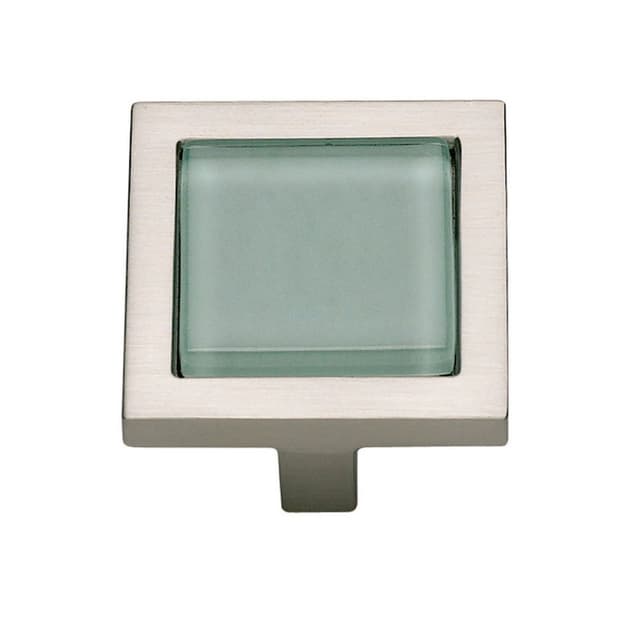 Top Knobs Spa Series 1-3/8 in (35 mm) L x 1-3/8 in (35 mm) W Brushed Nickel Knob, - 230-GR-BRN