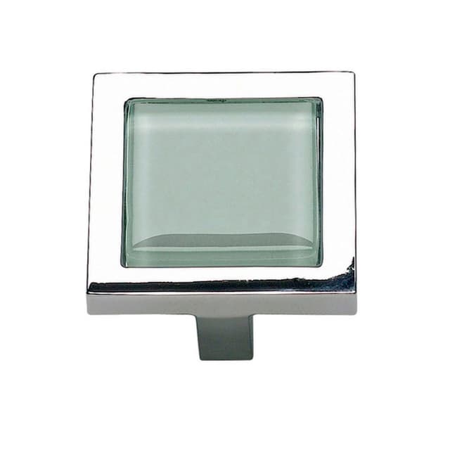 Top Knobs Spa Series 1-3/8 in (35 mm) L x 1-3/8 in (35 mm) W Polished Chrome Knob, - 230-GR-CH