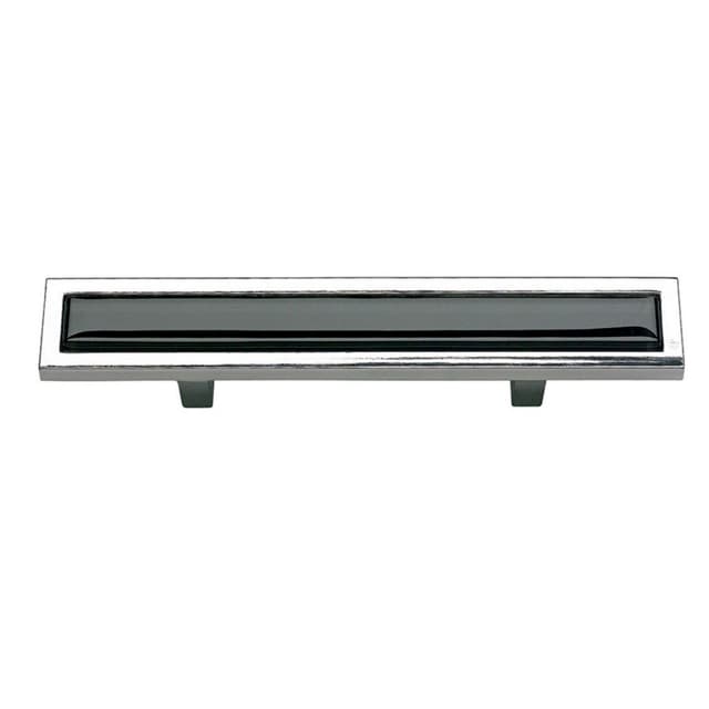 Top Knobs Spa Series 3" (76 mm) Center to Center Polished Chrome Pull, - 231-BLK-CH