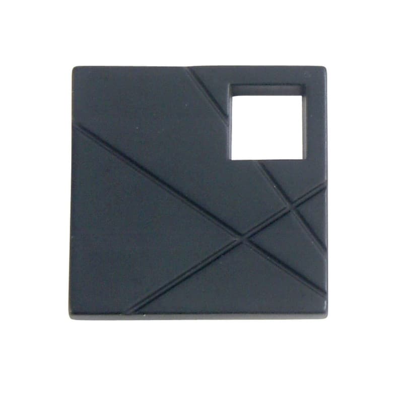 Top Knobs Modernist 1-1/2" (38 mm) L x 1-1/2" (38 mm) W Matte Black Knob, 251L-BL
