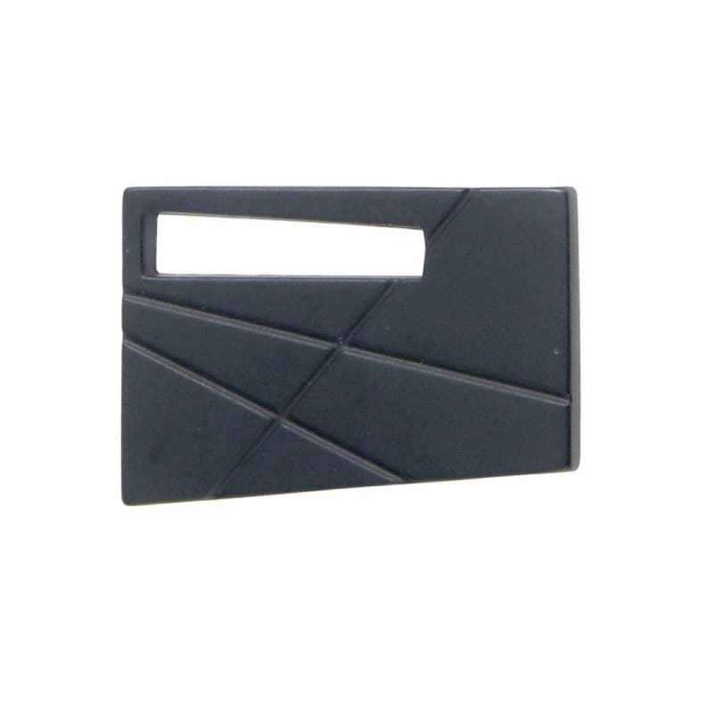 Top Knobs Modernist 1-3/4" (44 mm) L x 1-1/4" (32 mm) W Matte Black Knob, 252L-BL