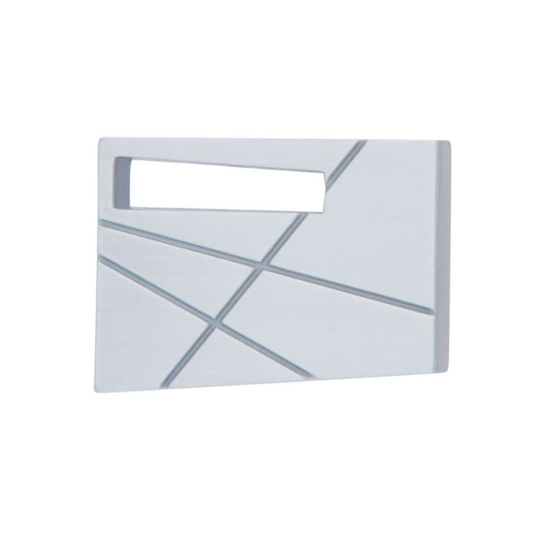 Top Knobs Modernist 1-3/4" (44 mm) L x 1-1/4" (32 mm) W Brushed Nickel Knob, 252L-BRN