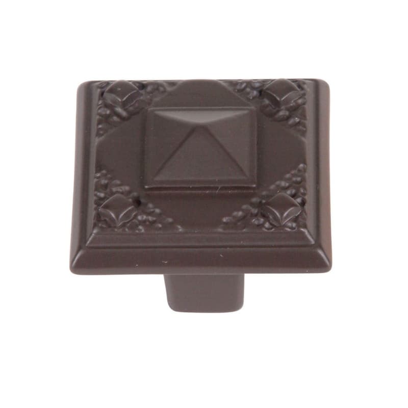 Top Knobs Craftsman 1-1/4" (32 mm) L x 1-1/4" (32 mm) W Aged Bronze Knob, 257-O