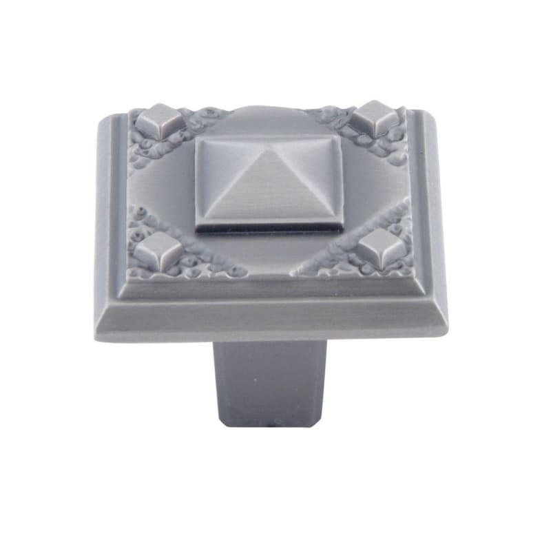 Top Knobs Craftsman 1-1/4" (32 mm) L x 1-1/4" (32 mm) W Pewter Knob, 257-P