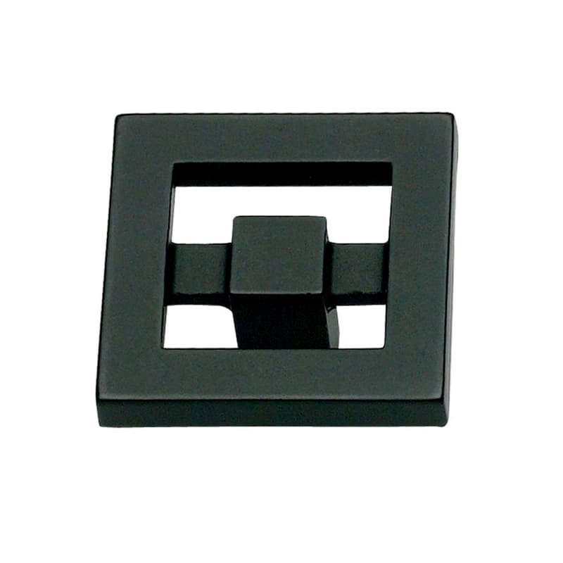 Top Knobs Nobu 1-3/8" (35 mm) L x 1-3/8" (35 mm) W Matte Black Knob, 260-BL