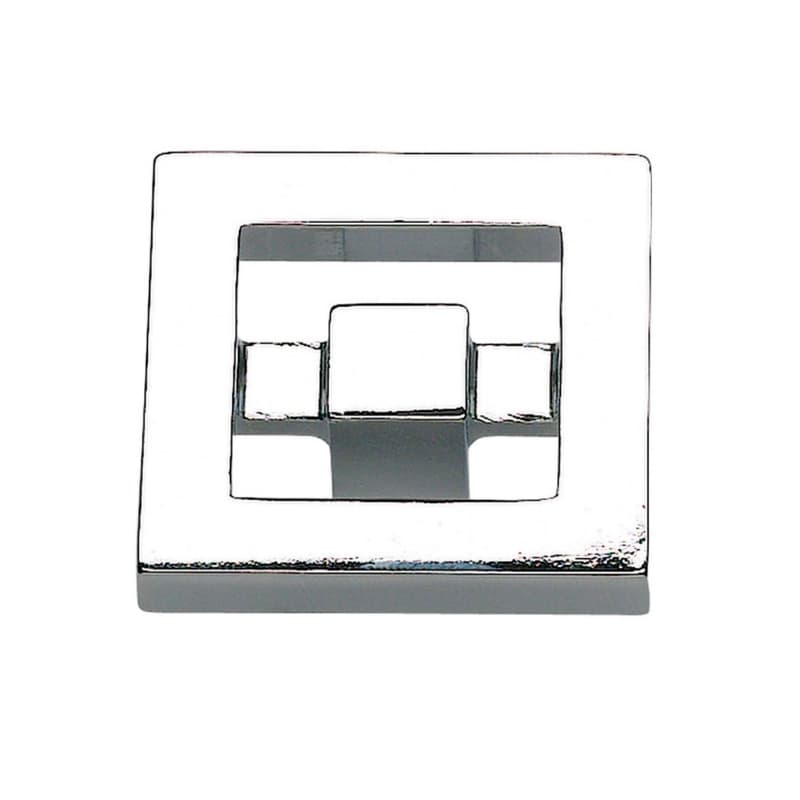 Top Knobs Nobu Series 1-3/8 in (35 mm) L x 1-3/8 in (35 mm) W Polished Chrome Knob, - 260-CH