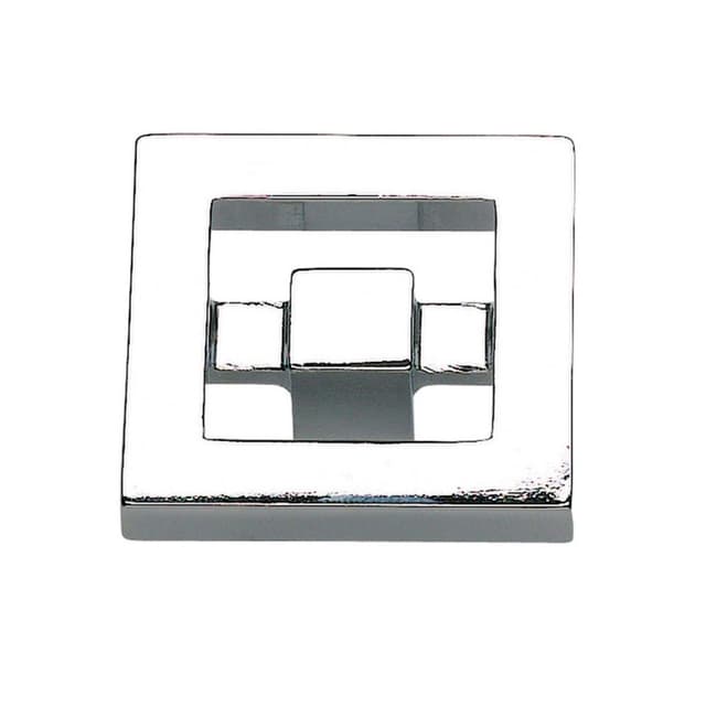 Top Knobs Nobu Series 1-3/8 in (35 mm) L x 1-3/8 in (35 mm) W Polished Chrome Knob, - 260-CH