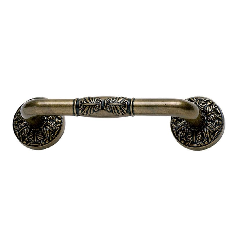 Top Knobs Hammered Medallion 3" (76 mm) Center to Center Burnished Bronze Pull, 264-BB