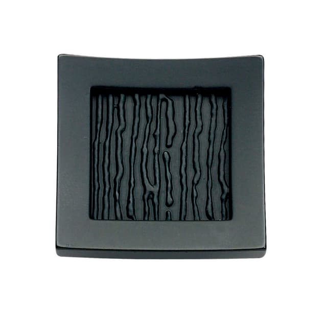 Top Knobs Primitive Series 1-1/2 in (38 mm) L x 1-1/2 in (38 mm) W Matte Black Knob, - 270-BL