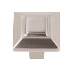 Top Knobs Trocadero Series 1 in (25 mm) L x 1 in (25 mm) W Brushed Nickel Knob, - 283-BRN