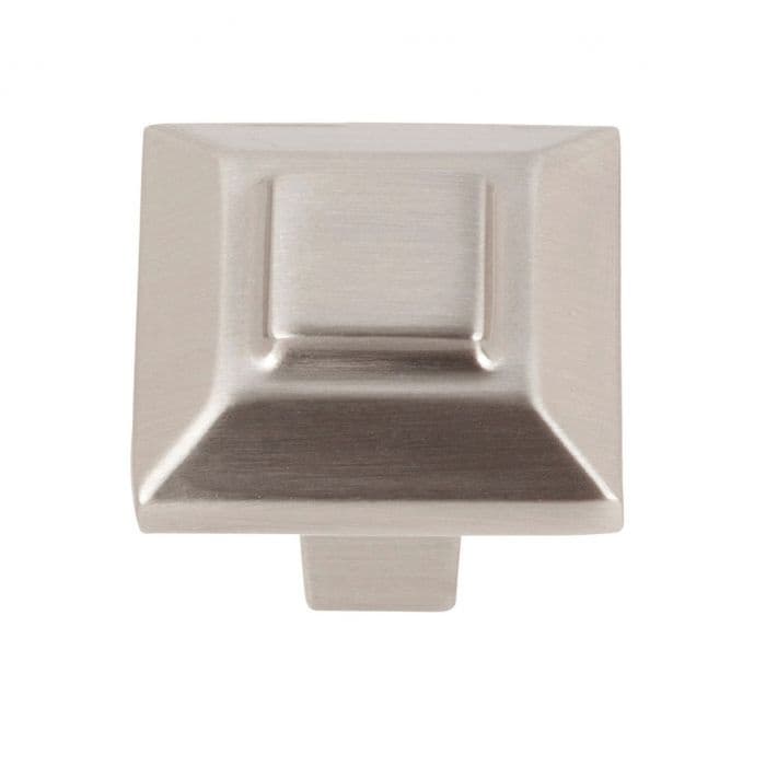 Top Knobs Trocadero 1" (25 mm) L x 1" (25 mm) W Brushed Nickel Knob, 283-BRN