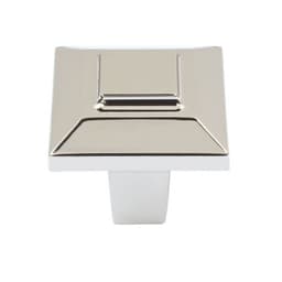 Top Knobs Trocadero Series 1 in (25 mm) L x 1 in (25 mm) W Polished Nickel Knob, - 283-PN