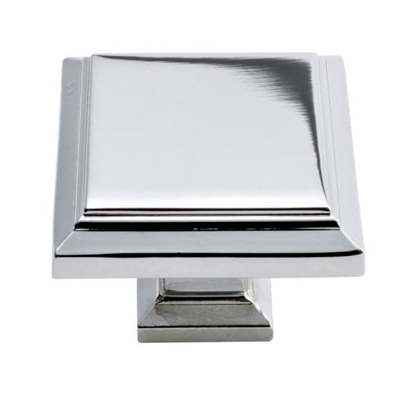 Top Knobs Sutton Place Series 1-1/4 in (32 mm) L x 1-1/4 in (32 mm) W Polished Chrome Knob, - 289-CH