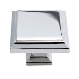 Top Knobs Sutton Place Series 1-1/4 in (32 mm) L x 1-1/4 in (32 mm) W Polished Chrome Knob, - 289-CH