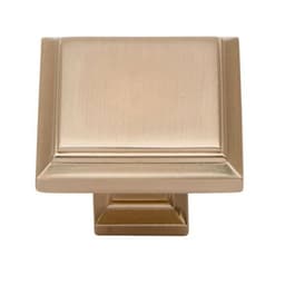 Top Knobs Sutton Place Series 1-1/4 in (32 mm) L x 1-1/4 in (32 mm) W Champagne Knob, - 289-CM