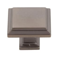 Top Knobs Sutton Place Series 1-1/4 in (32 mm) L x 1-1/4 in (32 mm) W Slate Knob, - 289-SL
