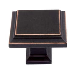 Top Knobs Sutton Place Series 1-1/4 in (32 mm) L x 1-1/4 in (32 mm) W Venetian Bronze Knob, - 289-VB