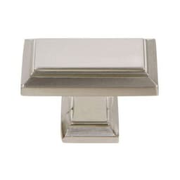 Top Knobs Sutton Place Series 1-7/16 in (37 mm) L x 3/4 in (19 mm) W Brushed Nickel Knob, - 290-BRN
