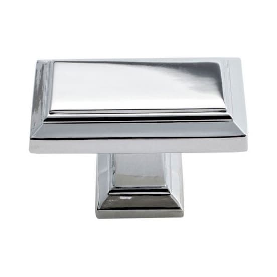 Top Knobs Sutton Place Series 1-7/16 in (37 mm) L x 3/4 in (19 mm) W Polished Chrome Knob, - 290-CH