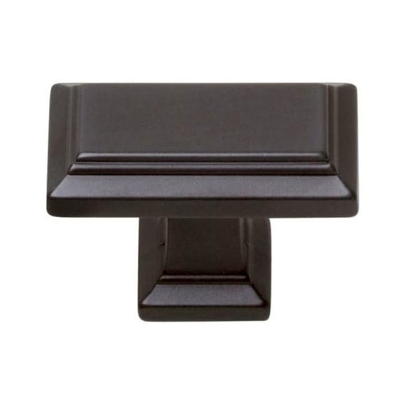 Top Knobs Sutton Place Series 1-7/16 in (37 mm) L x 3/4 in (19 mm) W Modern Bronze Knob, - 290-MB