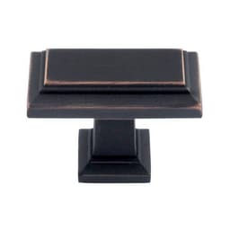 Top Knobs Sutton Place Series 1-7/16 in (37 mm) L x 3/4 in (19 mm) W Venetian Bronze Knob, - 290-VB