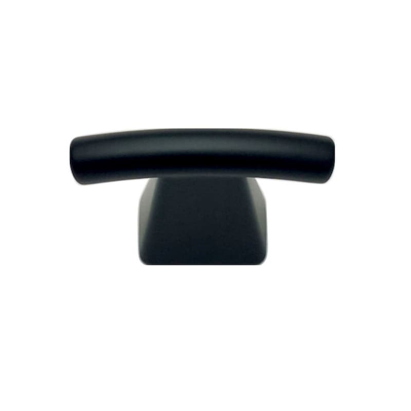 Top Knobs Fulcrum Series 1-1/2 in (38 mm) L x 5/16 in (8 mm) W Matte Black Knob, - 305-BL