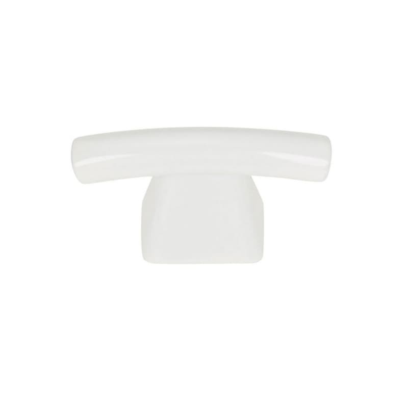 Top Knobs Fulcrum 1-1/2" (38 mm) L x 5/16" (8 mm) W High White Gloss Knob, 305-WG