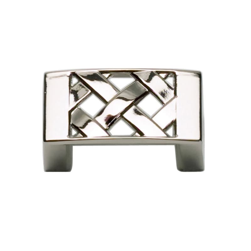 Top Knobs Lattice Series 1-5/8 in (41 mm) L x 15/16 in (24 mm) W Polished Nickel Knob, - 309-PN