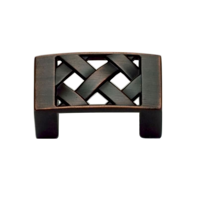 Top Knobs Lattice 1-5/8" (41 mm) L x 15/16" (24 mm) W Venetian Bronze Knob, 309-VB
