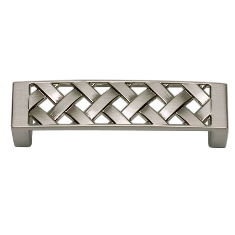 Top Knobs Lattice 3" (76 mm) Center to Center Brushed Nickel Pull, 310-BRN