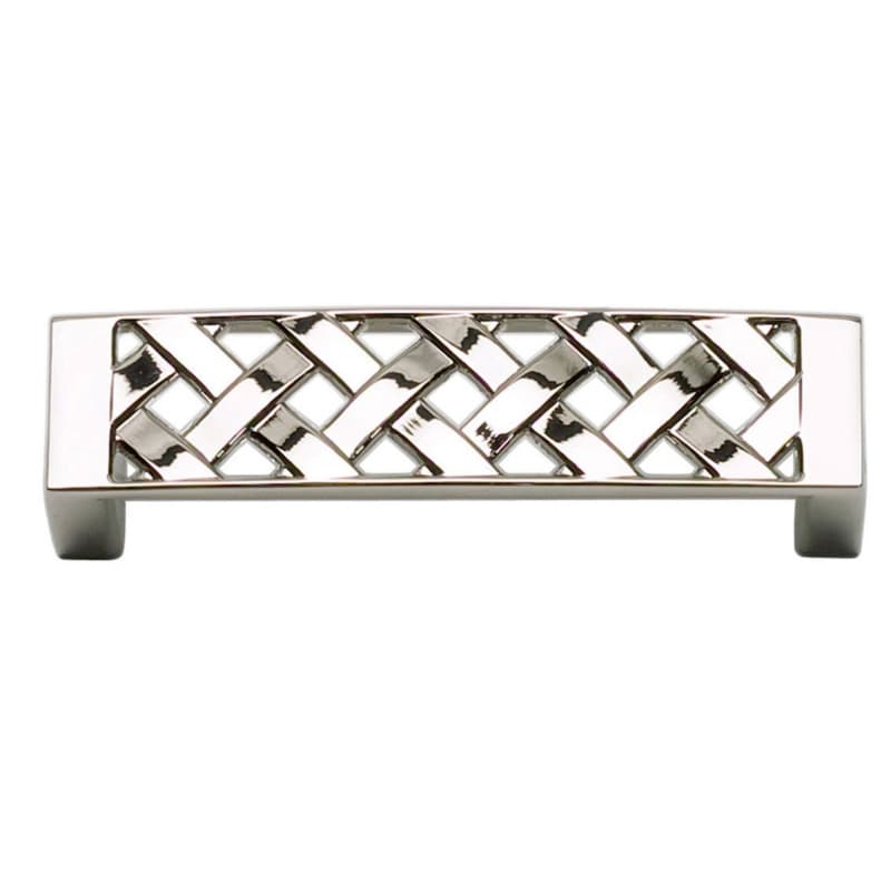 Top Knobs Lattice 3" (76 mm) Center to Center Polished Nickel Pull, 310-PN