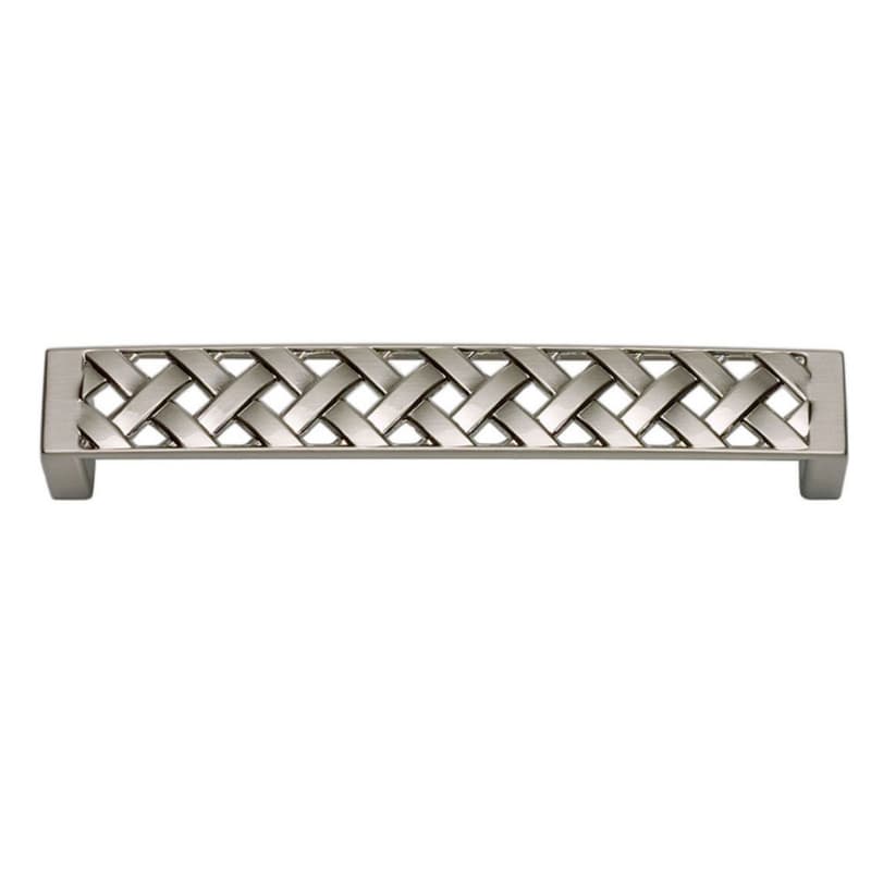 Top Knobs Lattice 5-5/32" (131 mm) Center to Center Brushed Nickel Pull, 311-BRN