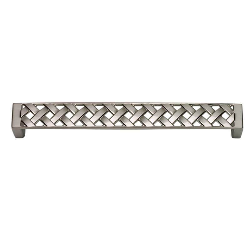 Top Knobs Lattice 6-5/16" (160 mm) Center to Center Brushed Nickel Pull, 312-BRN