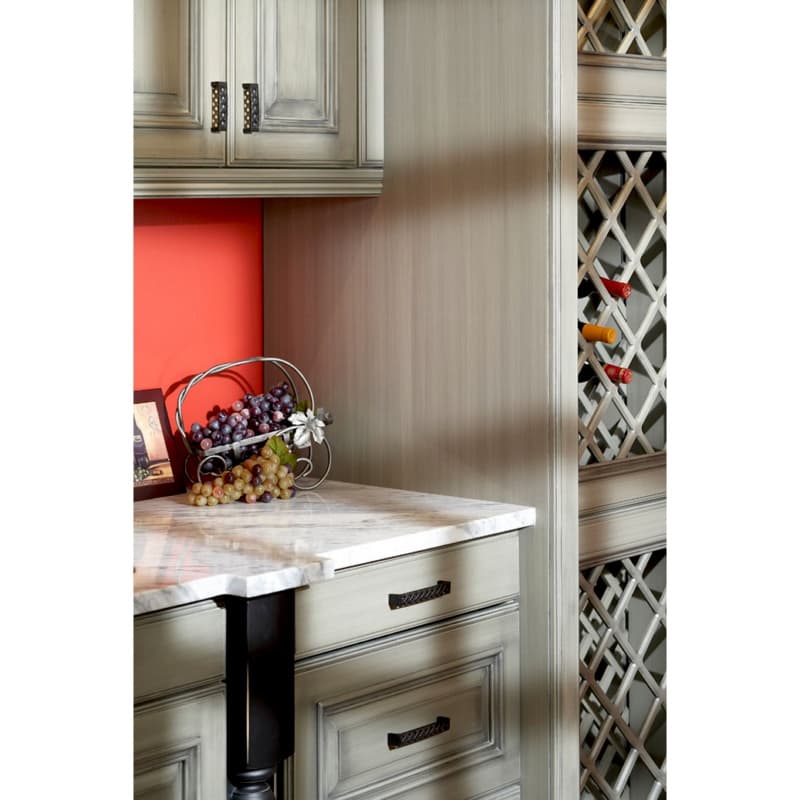 Top Knobs Lattice Series 6-5/16" (160 mm) Center to Center Venetian Bronze Pull, - 312-VB