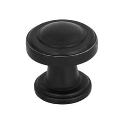Top Knobs Bronte Series 1-1/8" (29 mm) Diameter Matte BlackKnob, - 313-BL