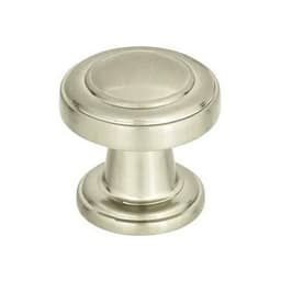 Top Knobs Bronte Series 1-1/8" (28.5 mm) Diameter Brushed NickelKnob, - 313-BRN