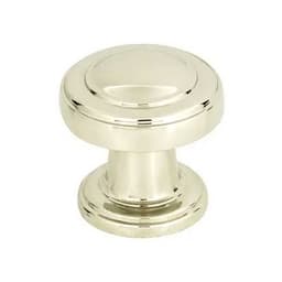 Top Knobs Bronte Series 1-1/8" (28.5 mm) Diameter Polished NickelKnob, - 313-PN
