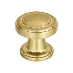 Top Knobs Bronte Series 1-1/8" (29 mm) Diameter Warm BrassKnob, - 313-WB
