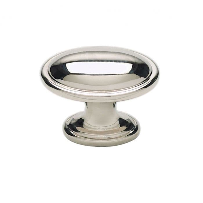 Top Knobs Austen Series 1-5/16 in (33 mm) L x 15/16 in (24 mm) W Polished Nickel Knob, - 316-PN