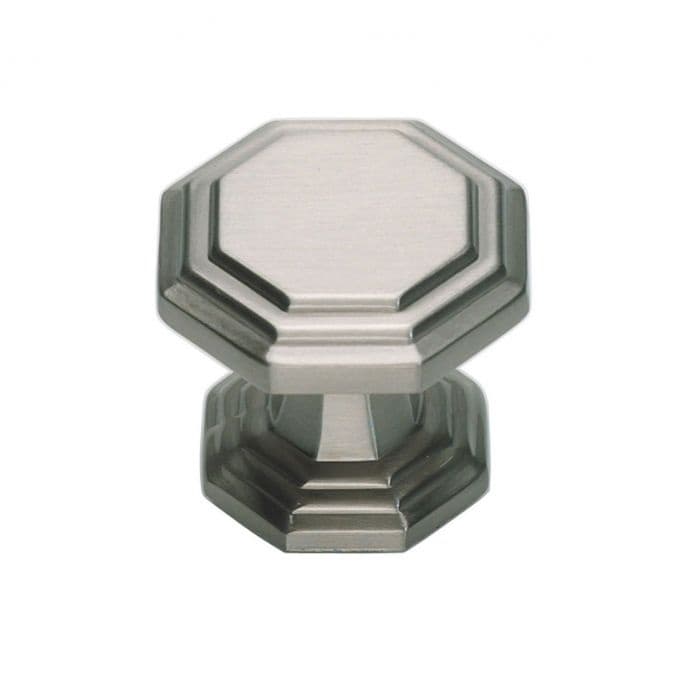Top Knobs Dickinson 1-1/4" (32 mm) L x 1-1/4" (32 mm) W Brushed Nickel Knob, 319-BRN