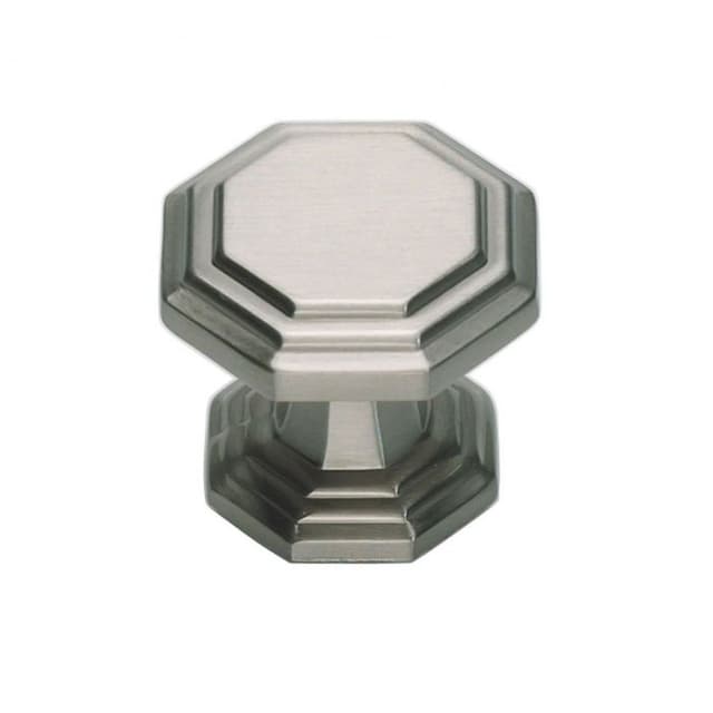 Top Knobs Dickinson Series 1-1/4 in (32 mm) L x 1-1/4 in (32 mm) W Brushed Nickel Knob, - 319-BRN