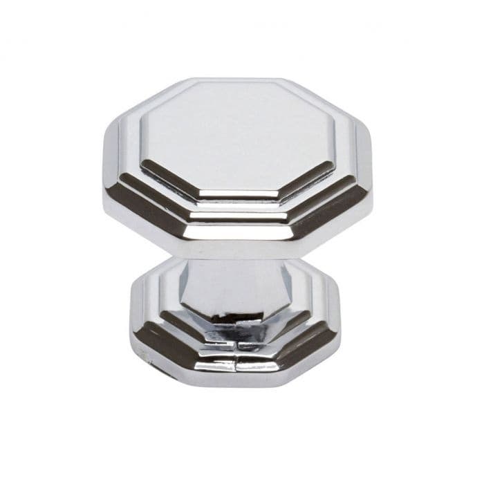 Top Knobs Dickinson 1-1/4" (32 mm) L x 1-1/4" (32 mm) W Polished Chrome Knob, 319-CH