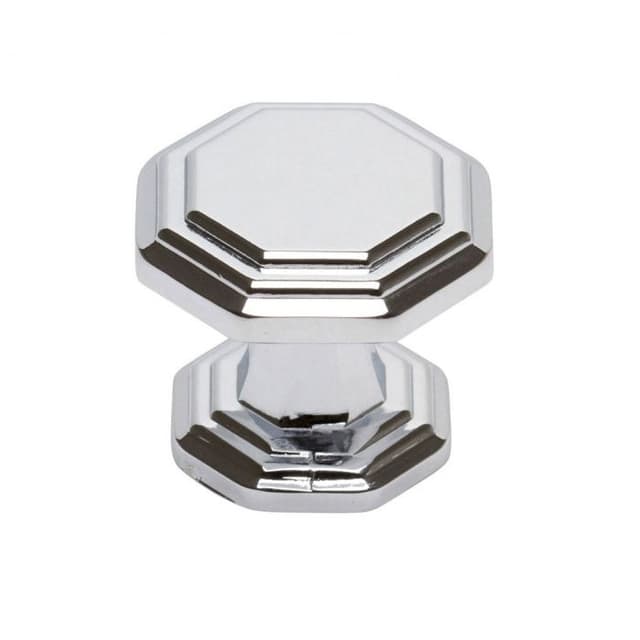 Top Knobs Dickinson Series 1-1/4 in (32 mm) L x 1-1/4 in (32 mm) W Polished Chrome Knob, - 319-CH